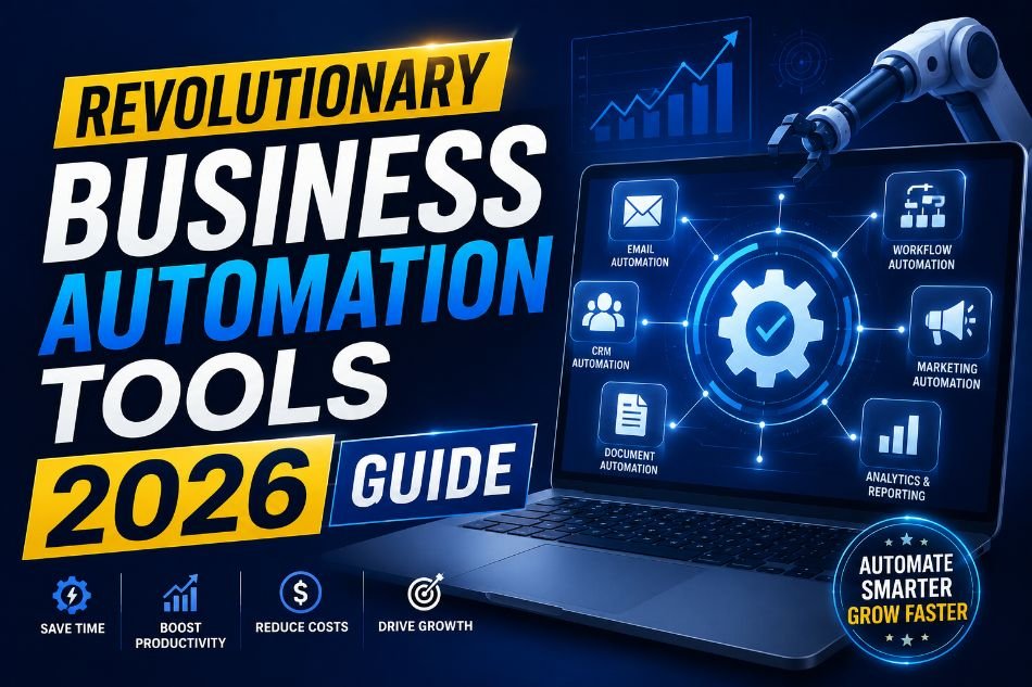 Team using modern business automation tools to manage tasks and workflows in 2026